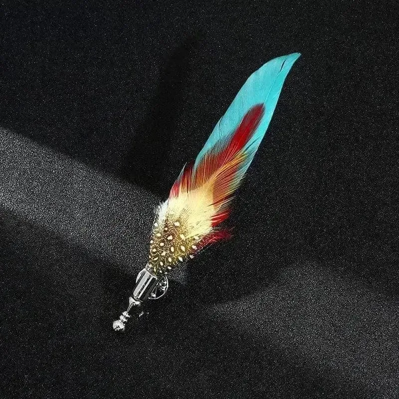 🦚 Simulation Peacock Feather Brooch - Nature's Elegance 🦚