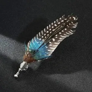 🦚 Simulation Peacock Feather Brooch - Nature's Elegance 🦚