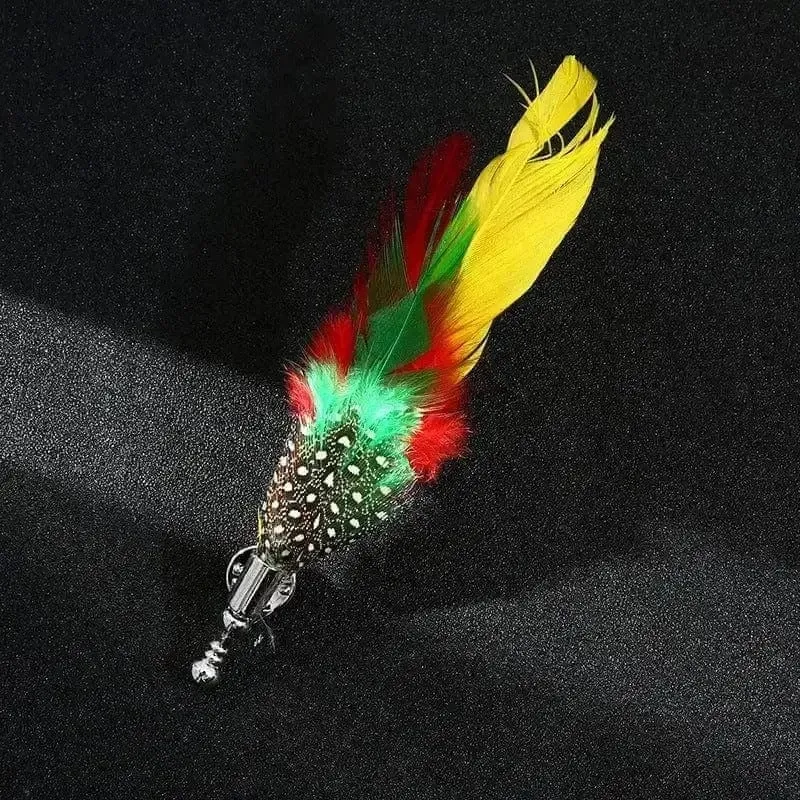 🦚 Simulation Peacock Feather Brooch - Nature's Elegance 🦚
