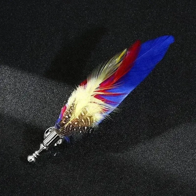 🦚 Simulation Peacock Feather Brooch - Nature's Elegance 🦚