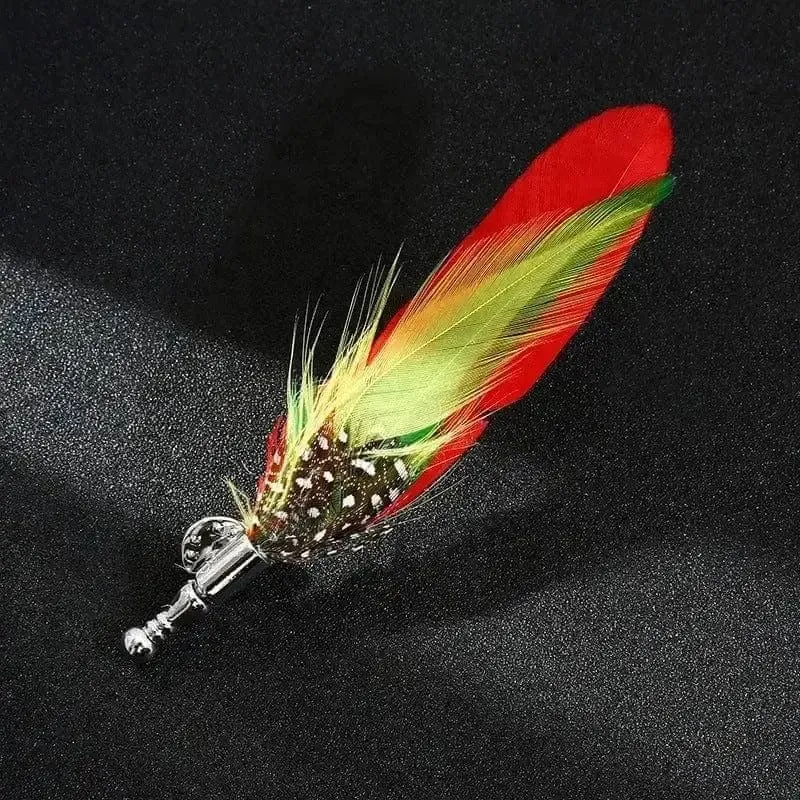 🦚 Simulation Peacock Feather Brooch - Nature's Elegance 🦚