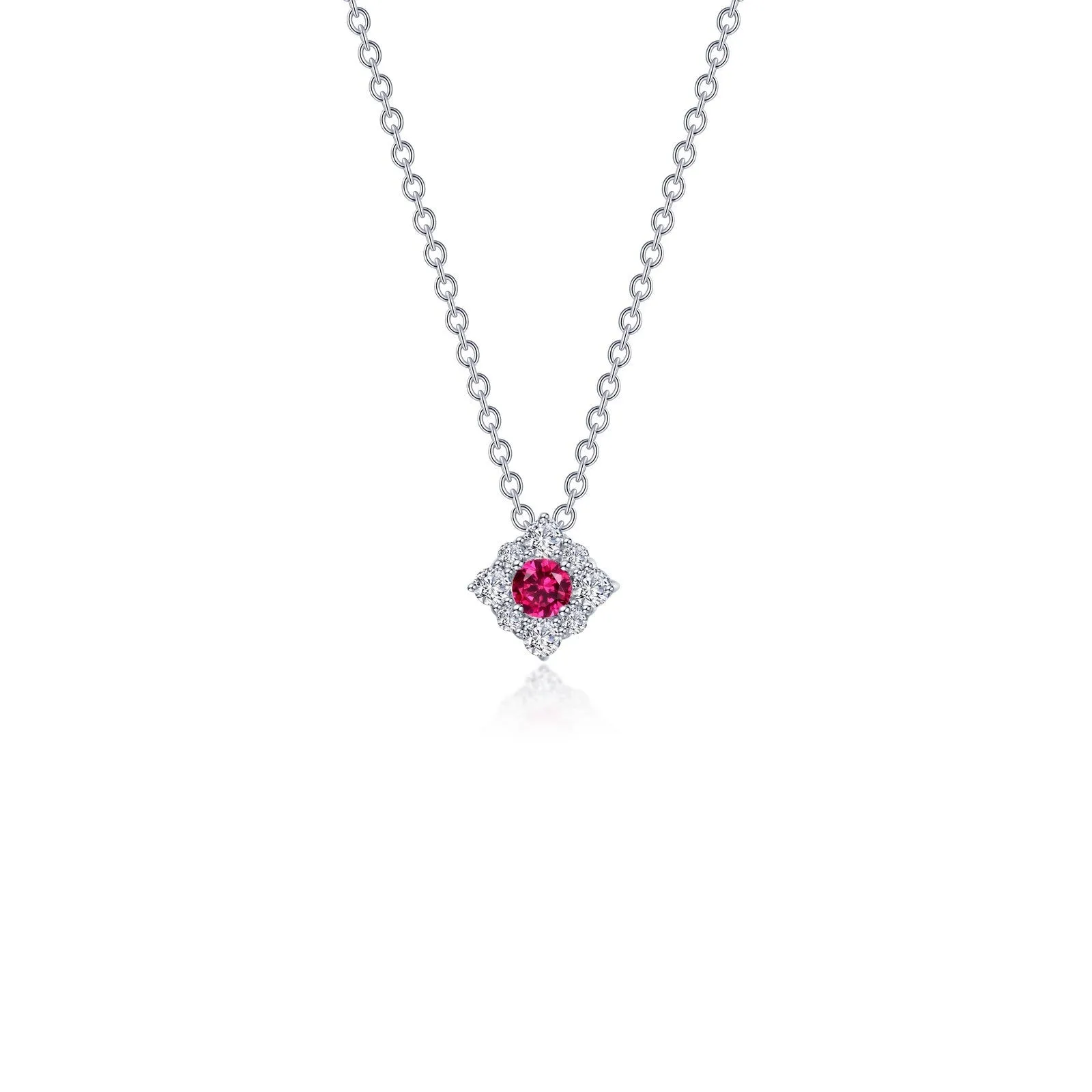 0.43 CTW Halo Necklace