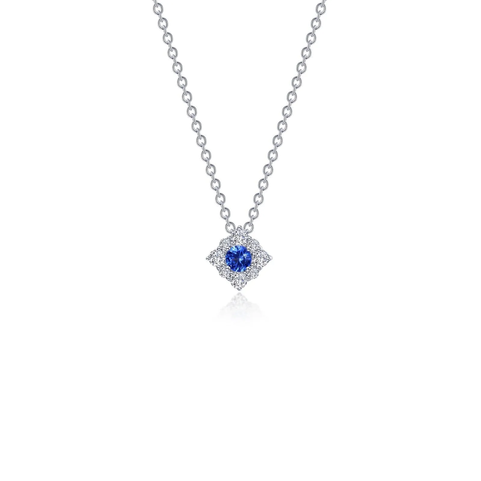 0.43 CTW Halo Necklace