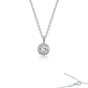0.46 CTW Bezel-set Necklace N0329CLP20