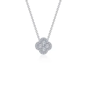 0.65 CTW Halo Necklace