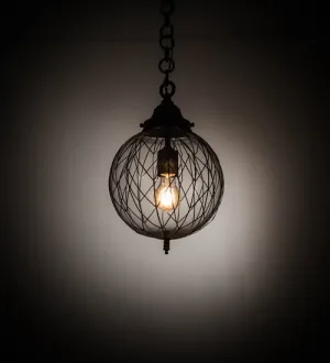 10" Wide Bola Diamant Pendant