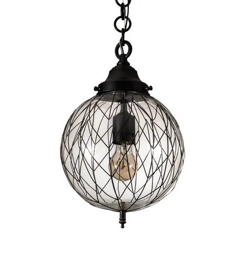 10" Wide Bola Diamant Pendant