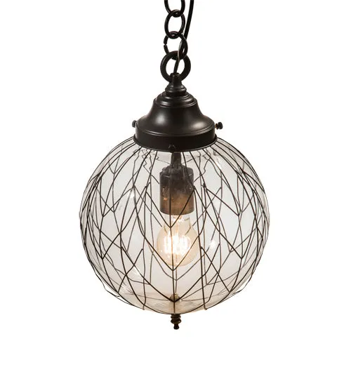 10" Wide Bola Diamant Pendant