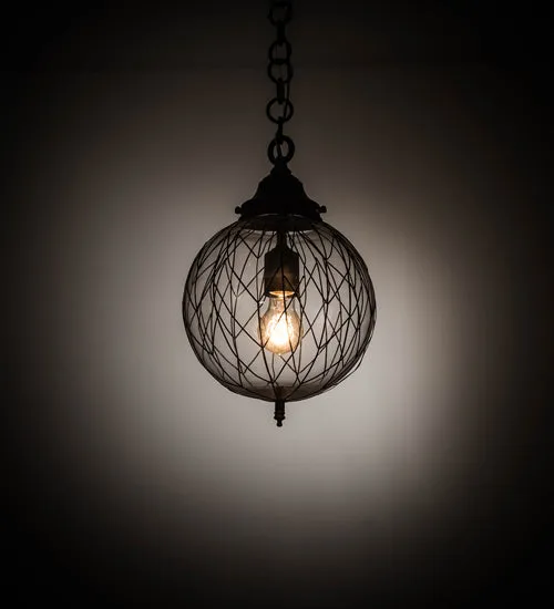 10" Wide Bola Diamant Pendant