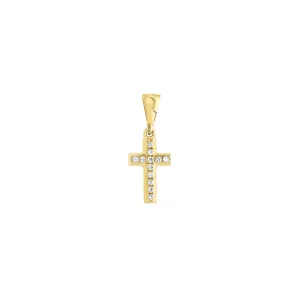 1/20ct Diamond Mini Cross Pendant