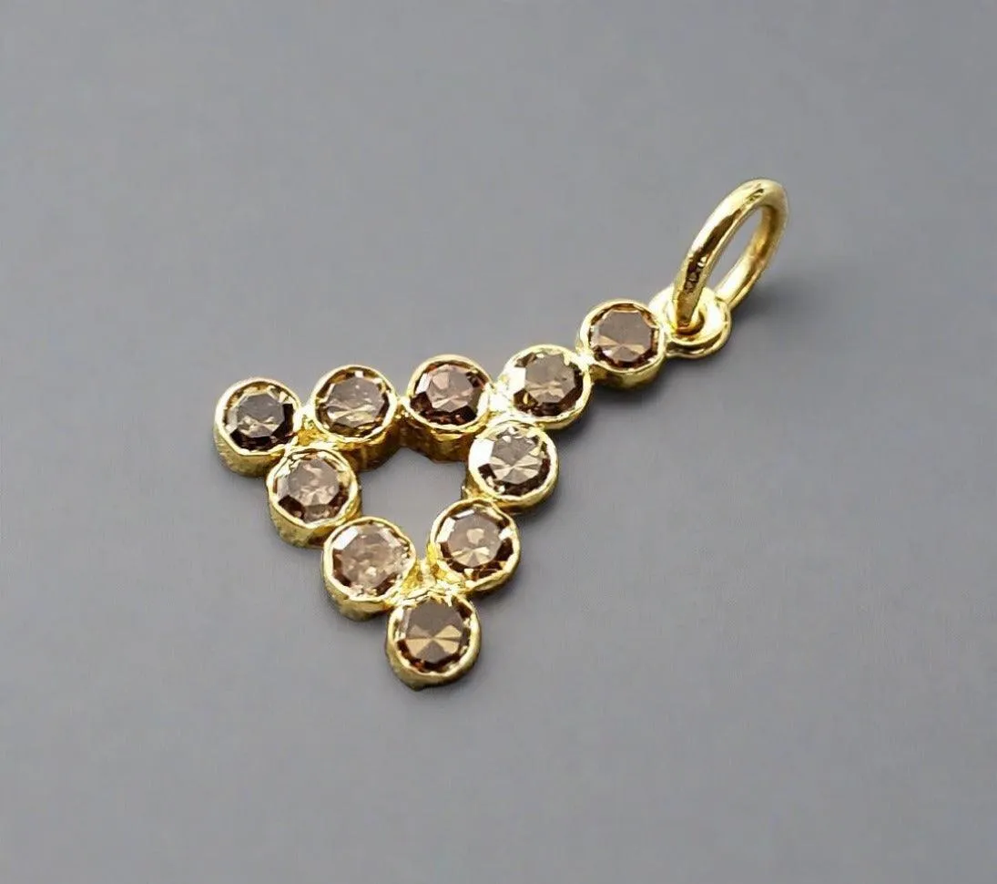 14k Gold Diamond Pendant For Women