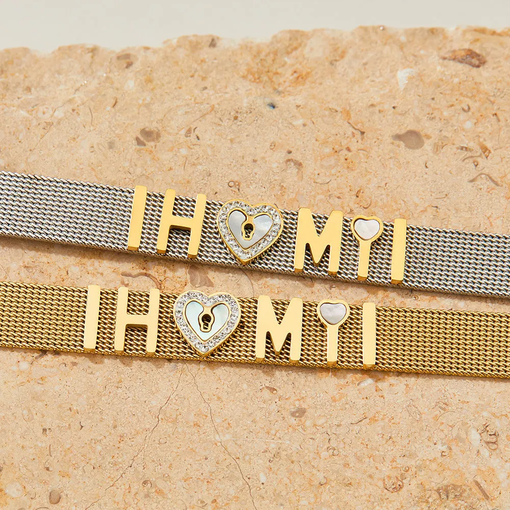 18K trendy fashion HM matching strap design light luxury style bracelet
