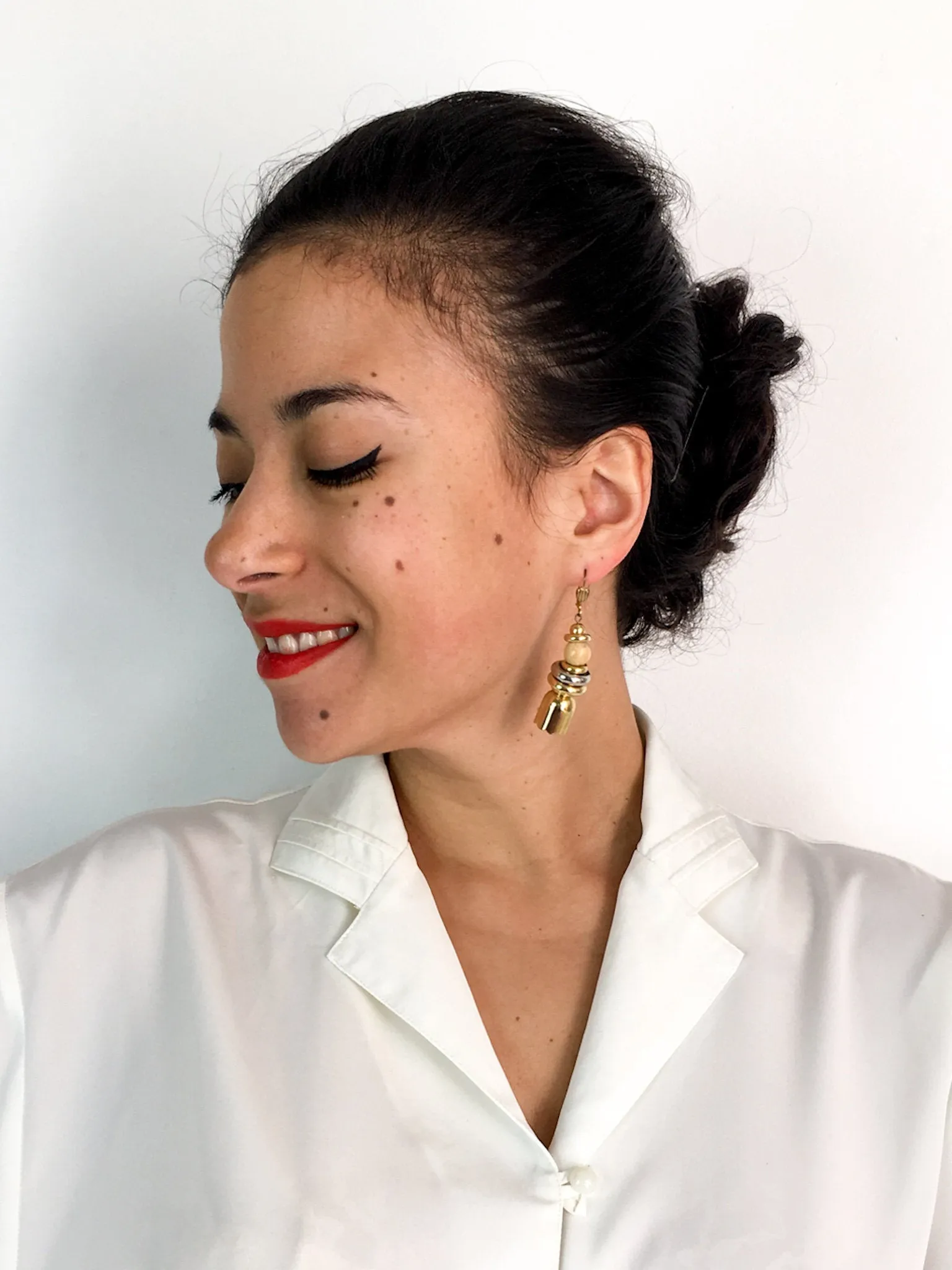 70s vintage dangling earrings 💌 FREE SHIPPING