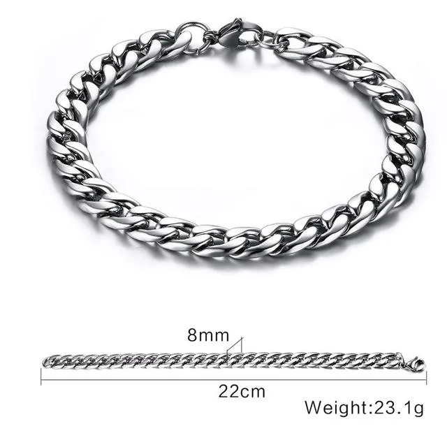 8.5" Ludicrous Cuban Link Chain Bracelet