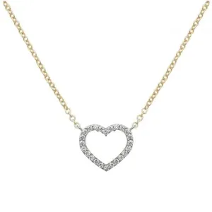 9ct Yellow Gold Ladies Zirconia Necklet NK344