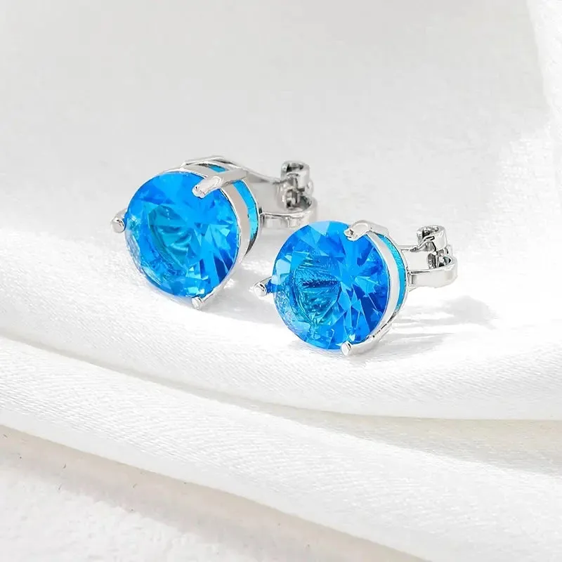 A Pair Of Unique And Stylish Zirconia Clip-on Earrings For Ladies