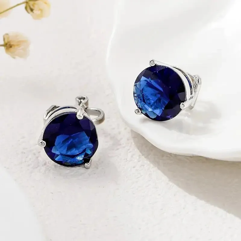 A Pair Of Unique And Stylish Zirconia Clip-on Earrings For Ladies