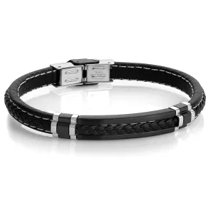 Accented Leather Bracelet 8mm