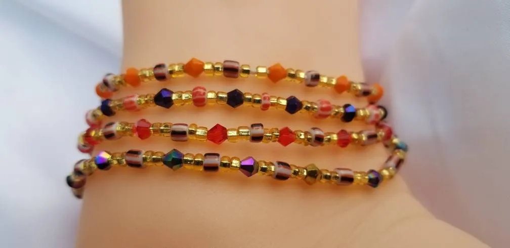 African Anklet, Beaded Anklet, Anklet for Women