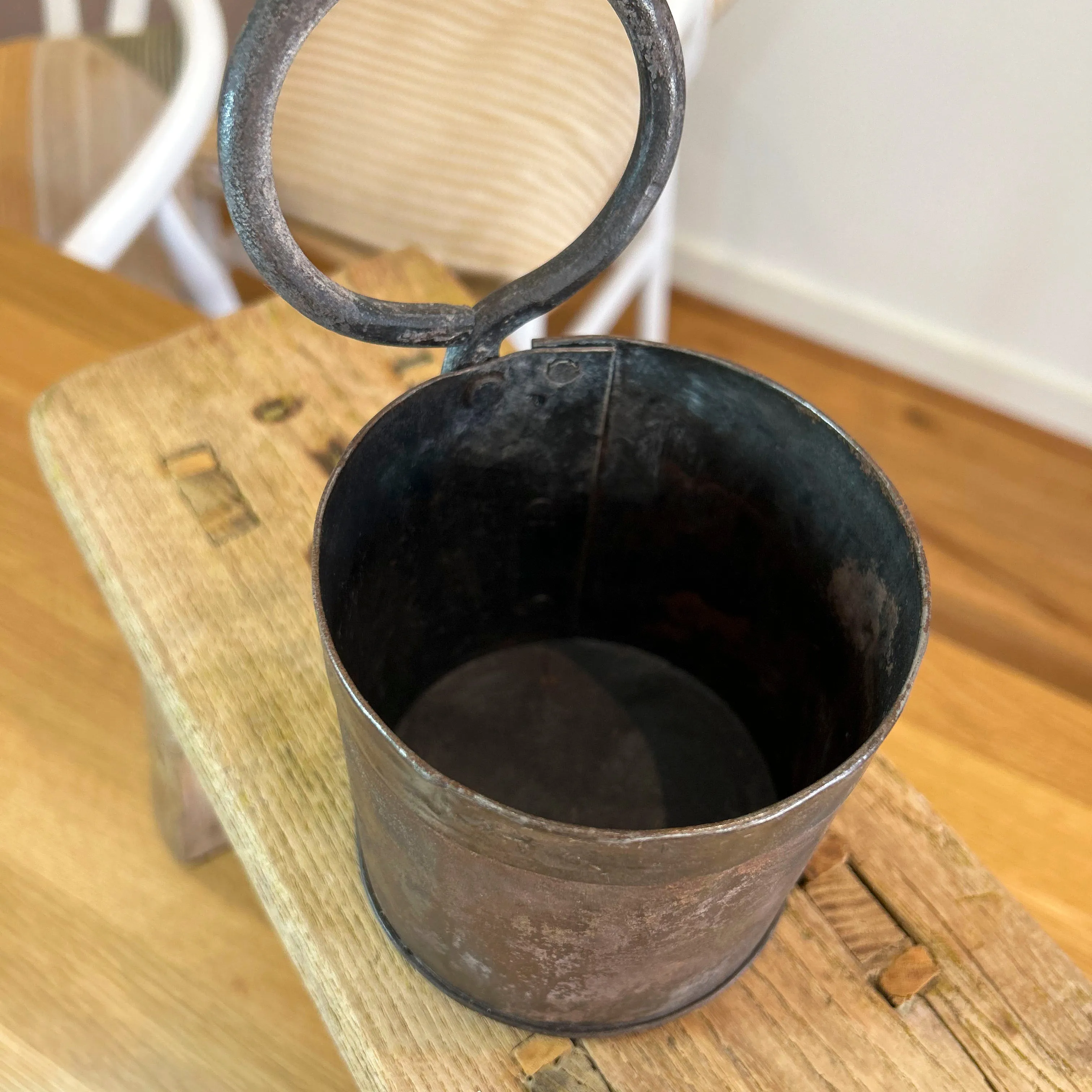 Antique Brass Indian Canister