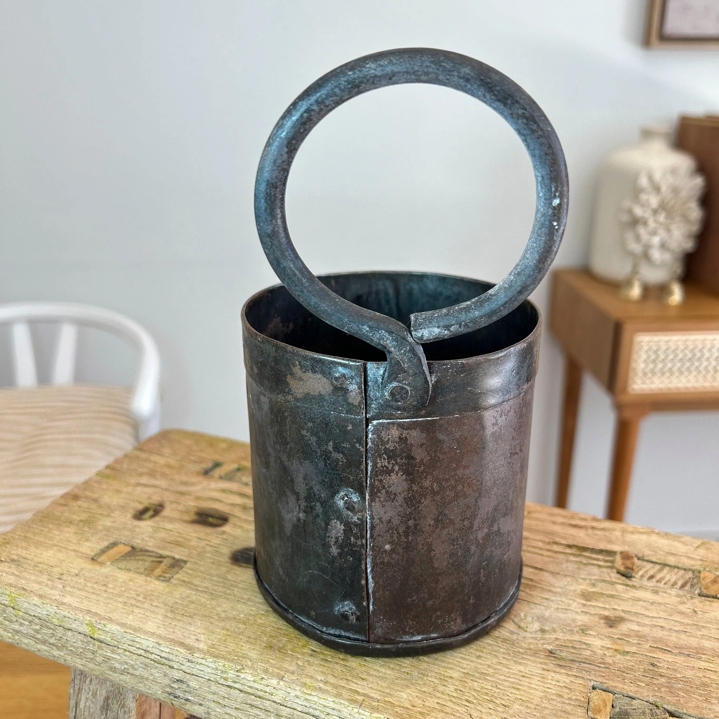 Antique Brass Indian Canister