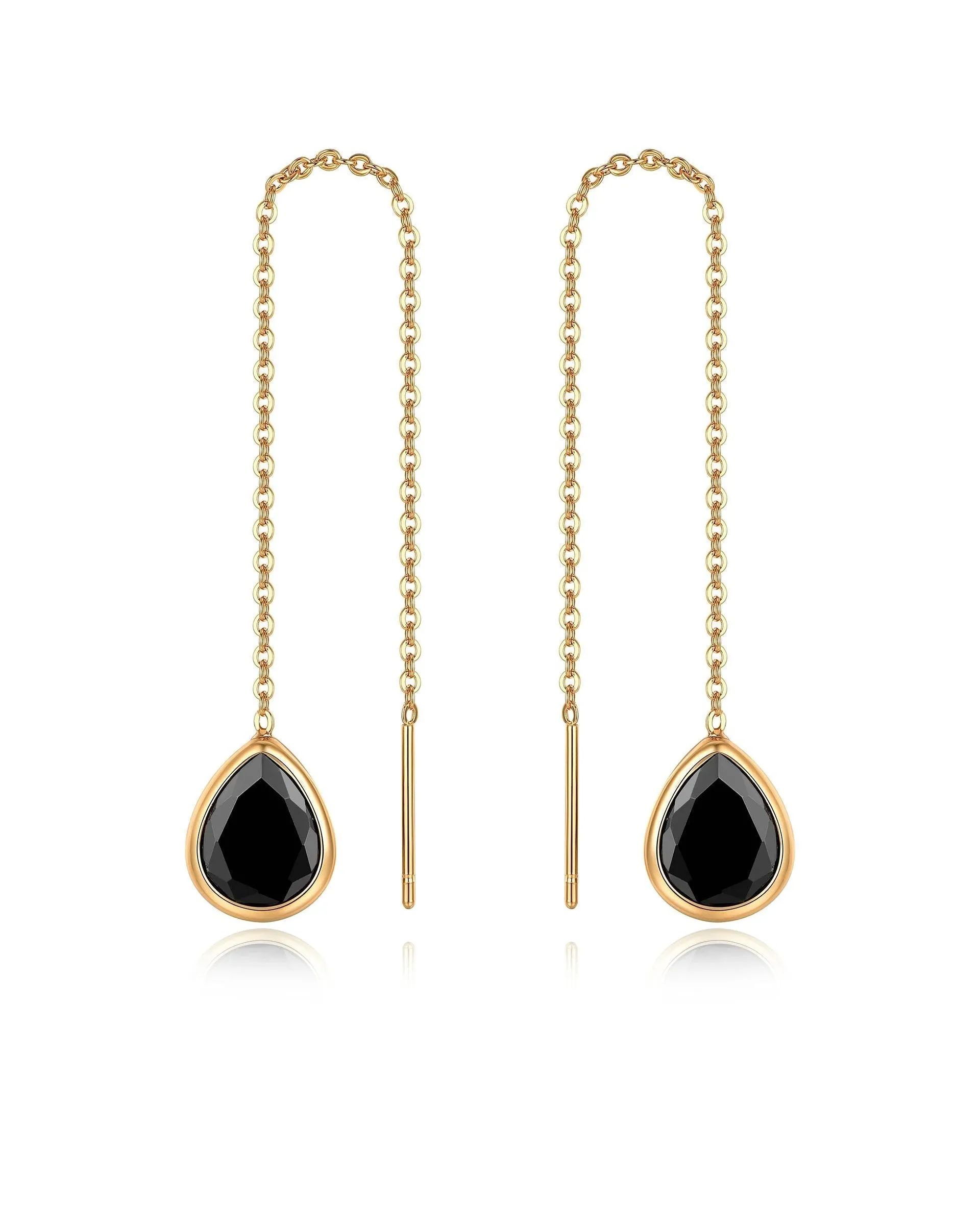 Barely There Chain and Crystal Dangle Earrings