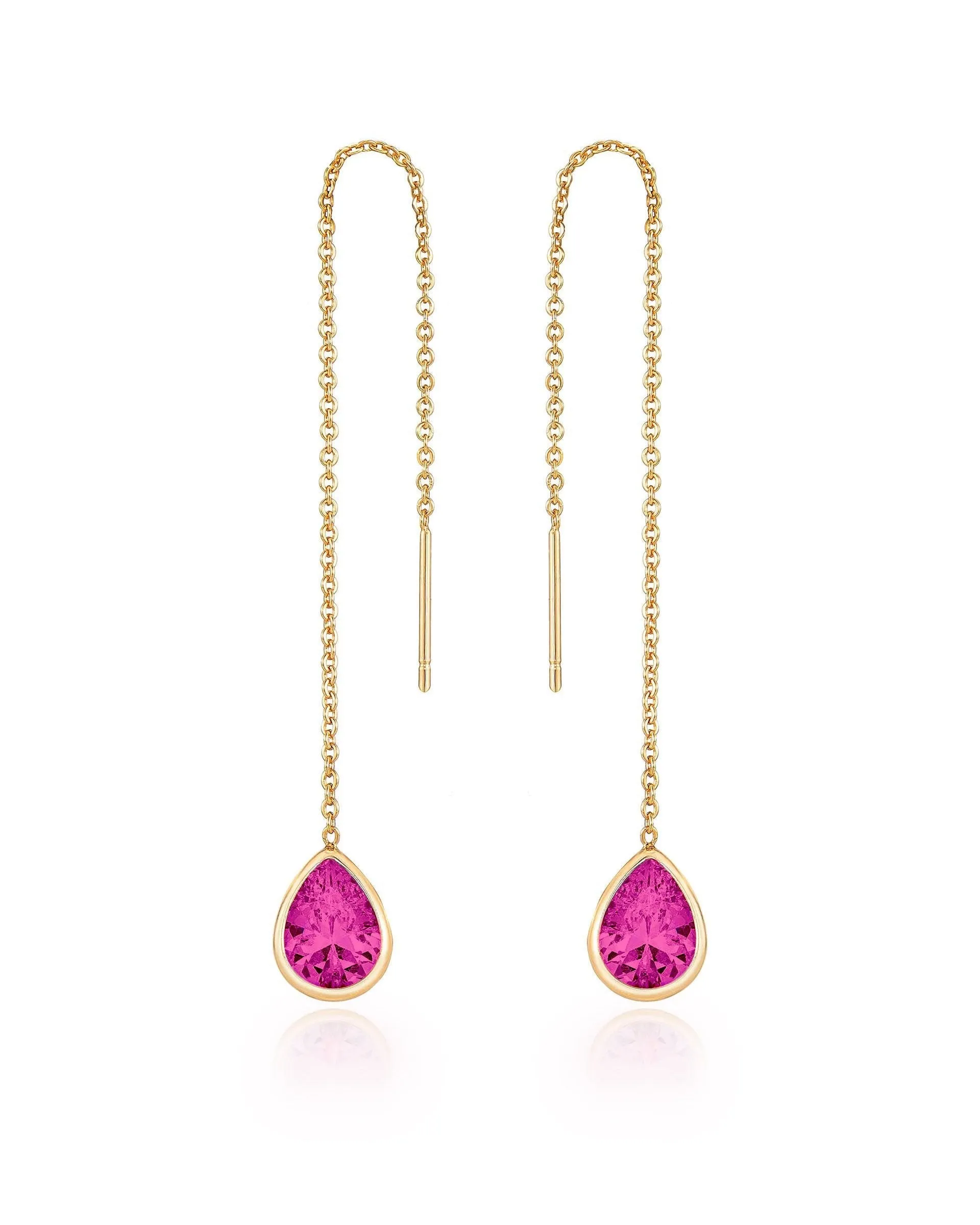 Barely There Chain and Crystal Dangle Earrings