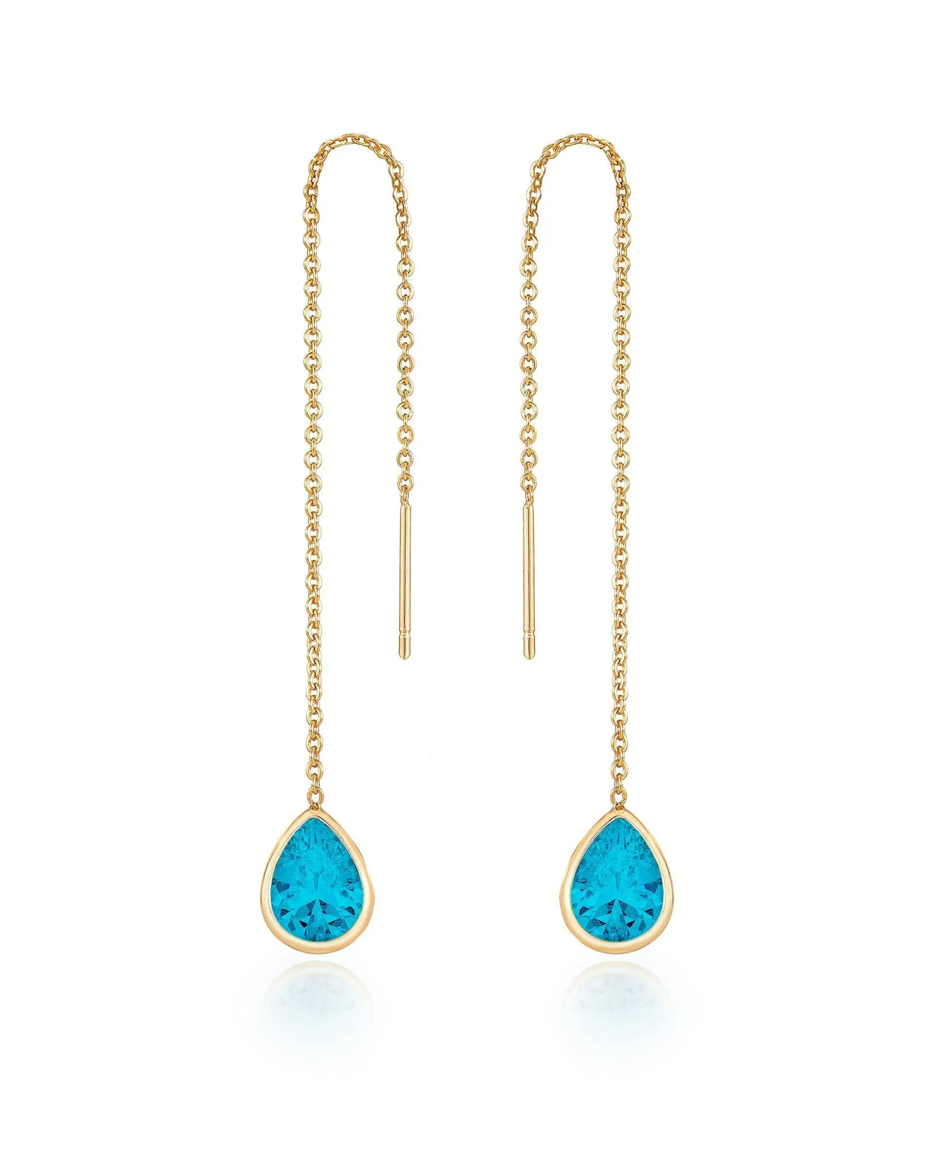 Barely There Chain and Crystal Dangle Earrings
