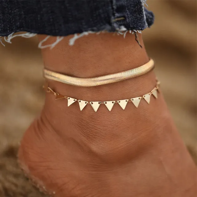 Beach Crystal Anklet for Women