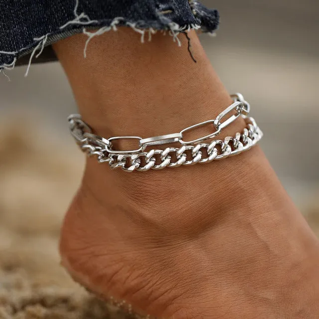 Beach Crystal Anklet for Women