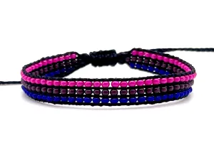 Bisexual Pride Flag Adjustable Bracelet