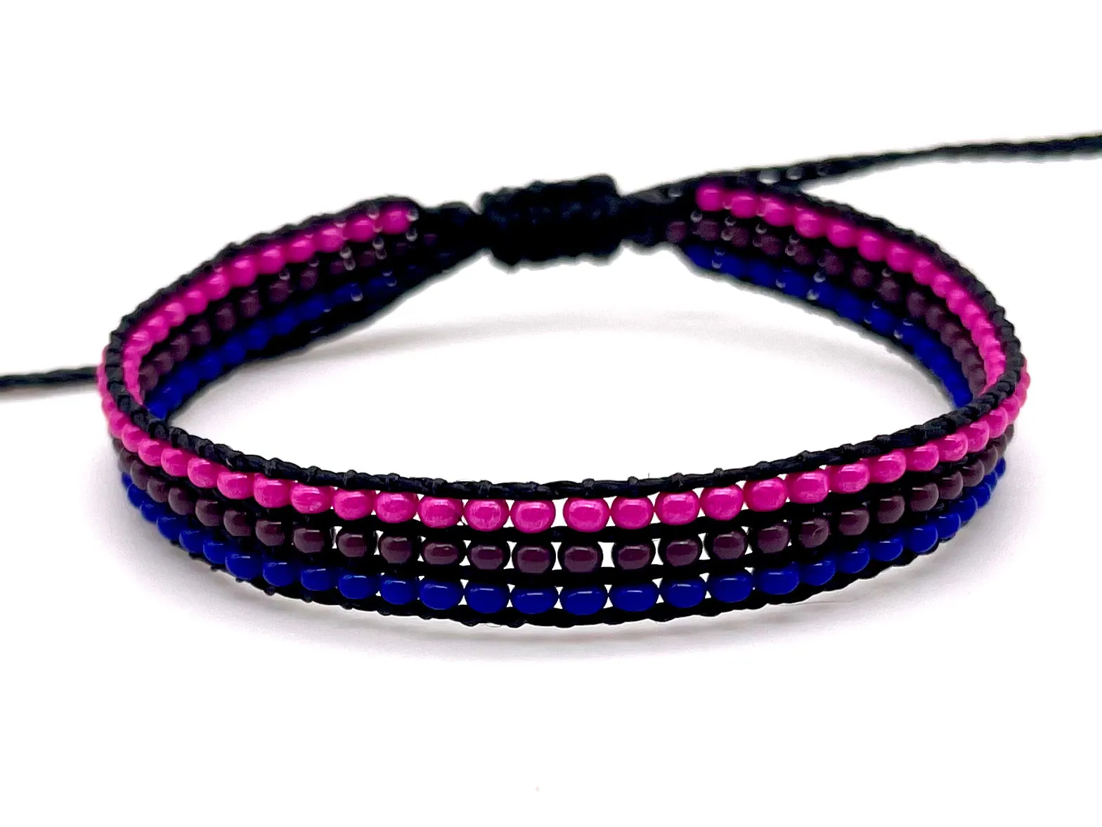 Bisexual Pride Flag Adjustable Bracelet