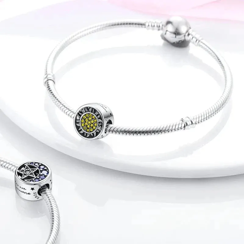 Blue Moon and Star Charm