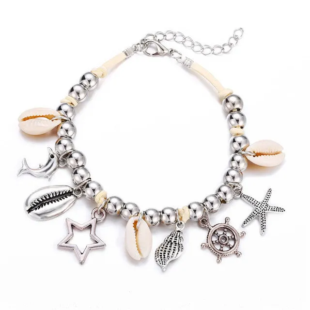 Bohemian 6pcs/lot Anklets Sets For Women