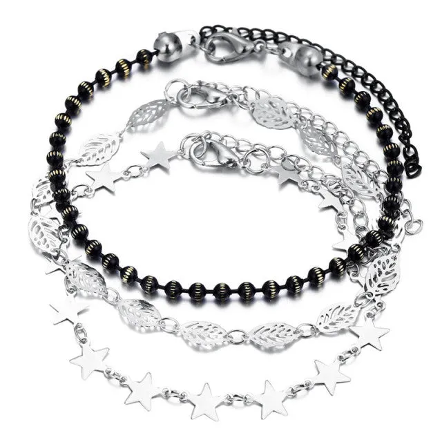 Bohemian 6pcs/lot Anklets Sets For Women