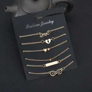 Bohemian 6pcs/lot Anklets Sets For Women