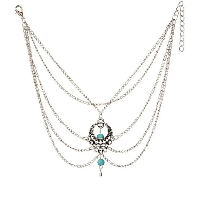 Bohemian Color Multi Layers Women Anklet Foot Bracele