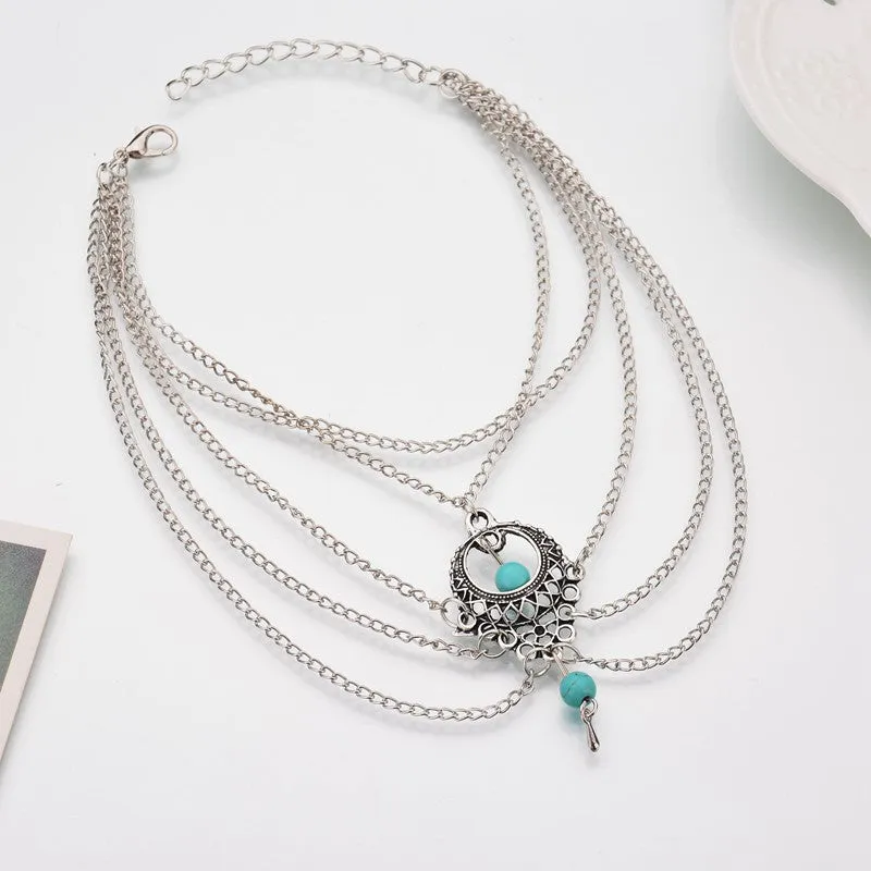 Bohemian Color Multi Layers Women Anklet Foot Bracele