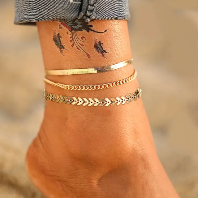 Bohemian Colorful Eye Beads Anklets For Women