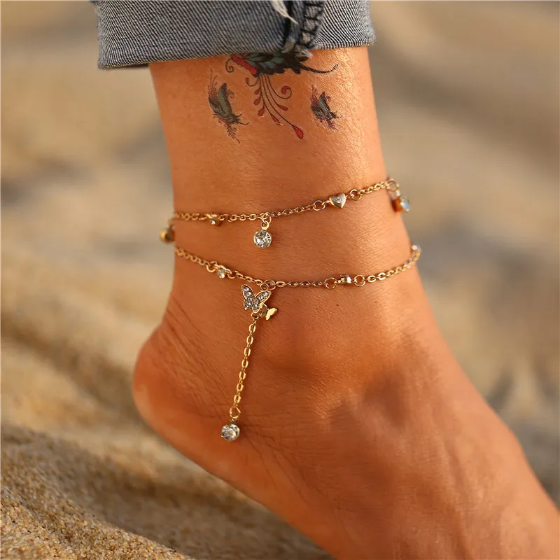 Bohemian Colorful Eye Beads Anklets For Women