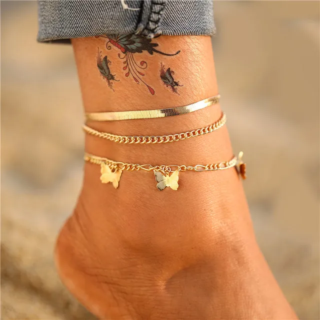 Bohemian Colorful Eye Beads Anklets For Women