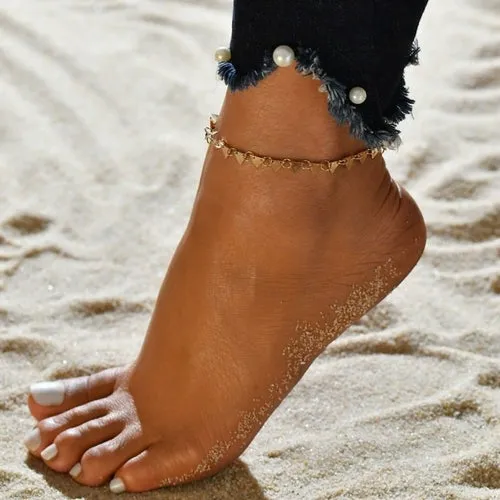 Bohemian Crystal Beads Ankle