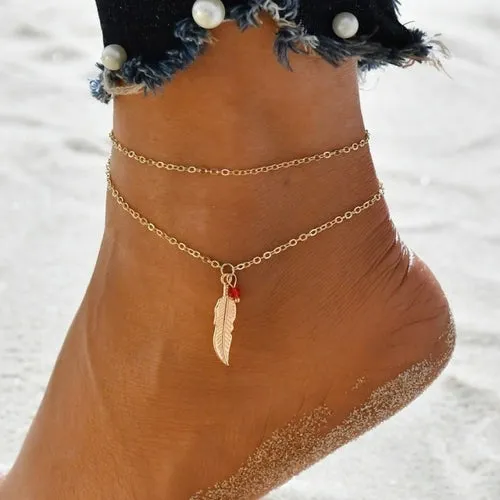 Bohemian Crystal Beads Ankle