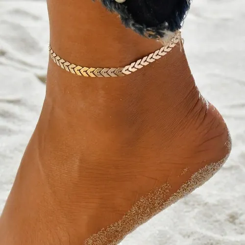 Bohemian Crystal Beads Ankle