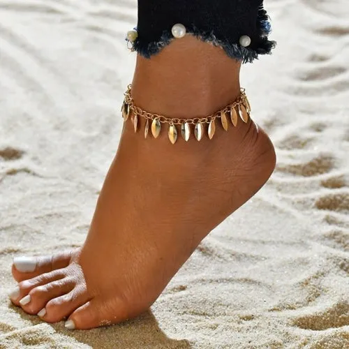 Bohemian Crystal Beads Ankle