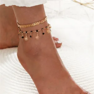 Bohemian Crystal Beads Ankle