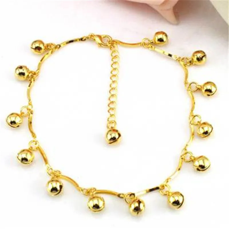 Bohemian Gold Bell Anklets for Women Charm Leg Bracelet