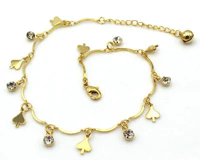 Bohemian Gold Bell Anklets for Women Charm Leg Bracelet
