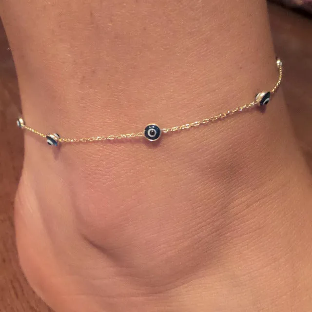 Bohemian Multi Layered Beads Ankle Bracelet for Women