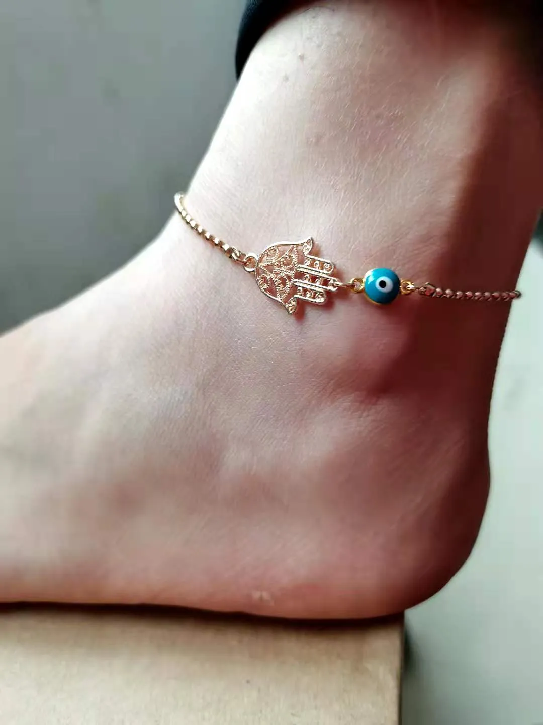 Bohemian Multi Layered Beads Ankle Bracelet for Women